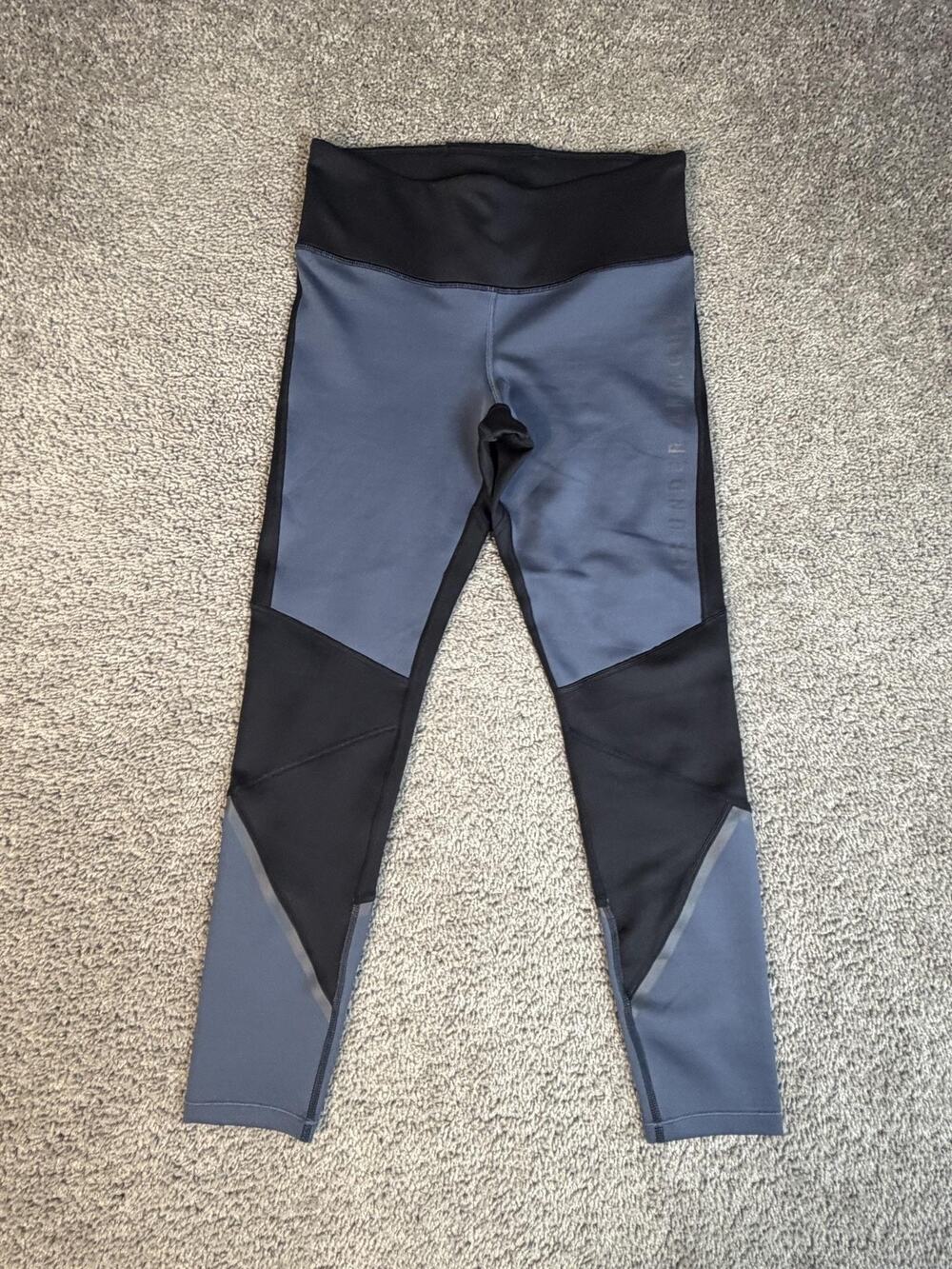 Under Armour Leggings Womens L Gray ColdGear Compression Gym Running Yoga